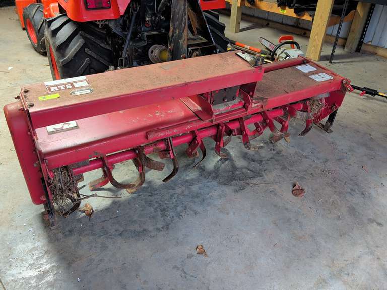 5' Bushhog 3 Point Tiller, 540 RPM, Category 1 Hitch, Overall Width 5Ft 4in, Model No. RTS62-03 , Serial No. 12-00283