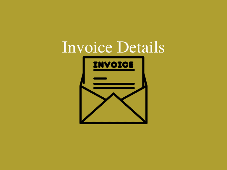 INVOICE DETAILS