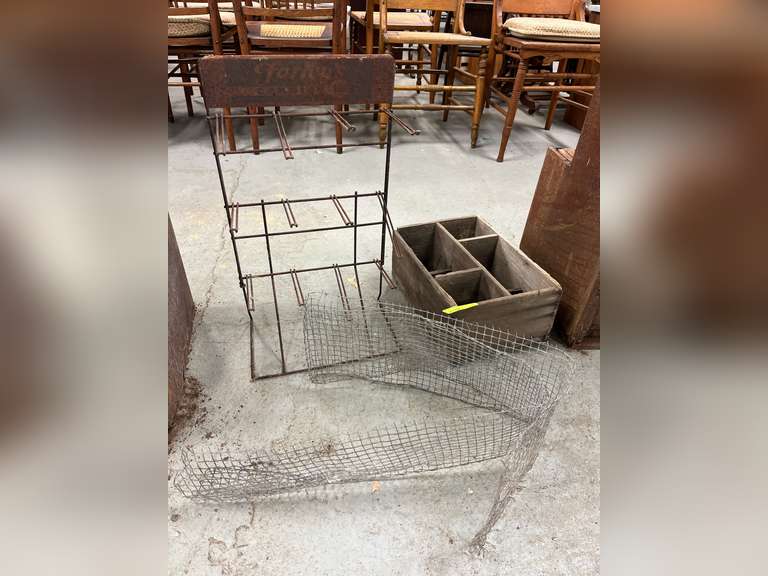 Farley's Candy Rack with Wooden Crate and Chicken Wire - Parrott ...