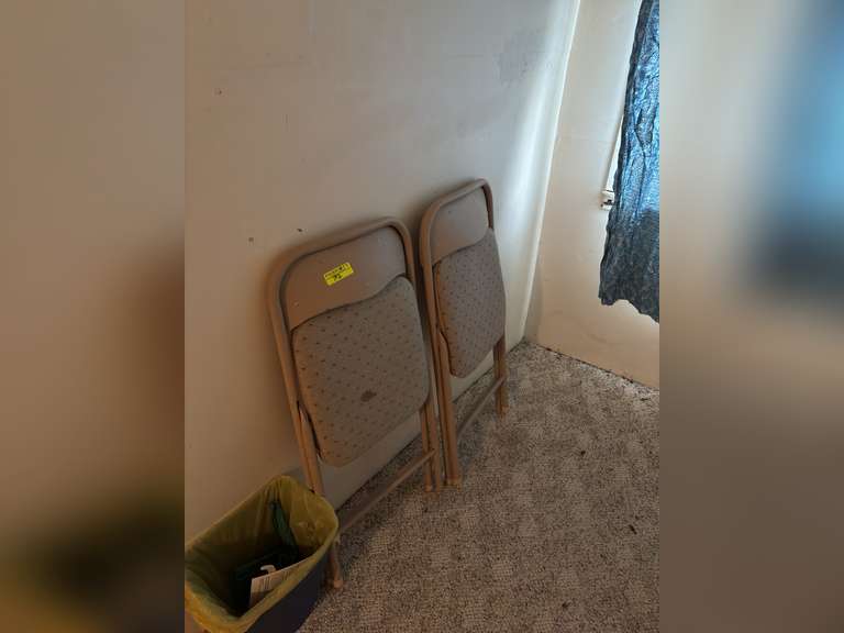 2 Fabric Folding chairs