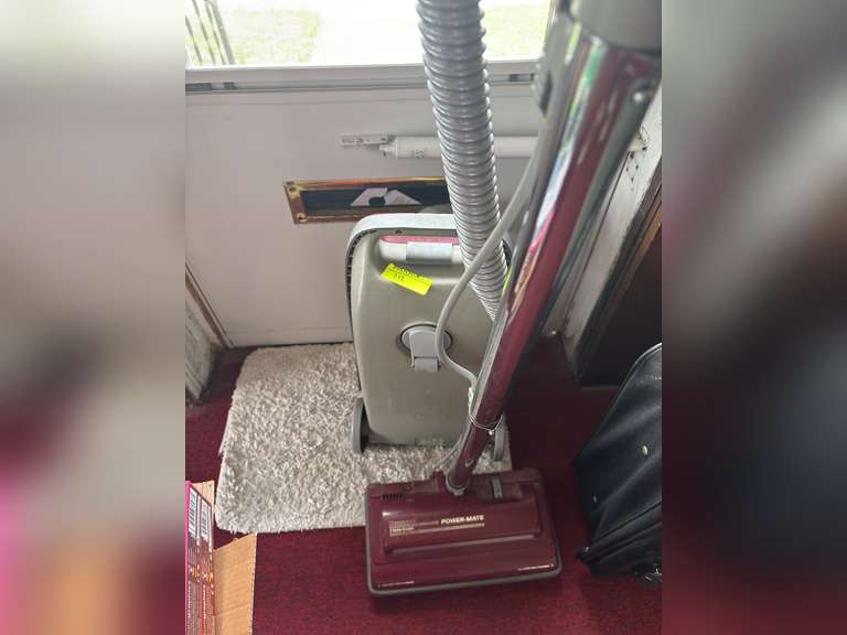 Kenmore power-mate sweeper and concourse suitcase