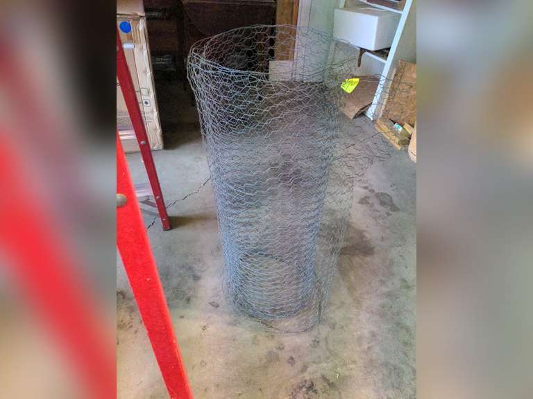 Partial Spool of chicken wire