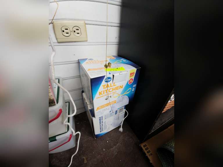 Two boxes of trash bags