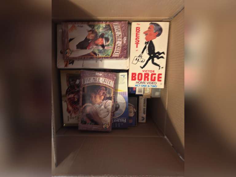 Box of misc. vhs