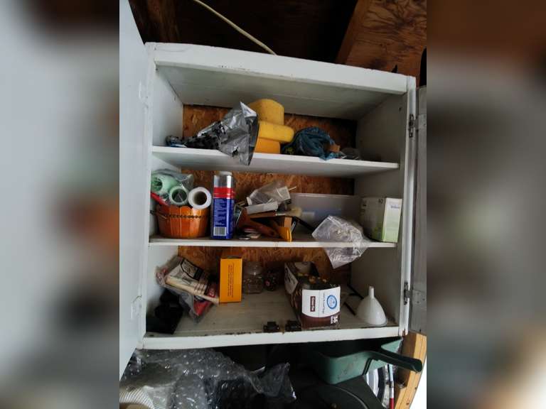 Contents of cabinet