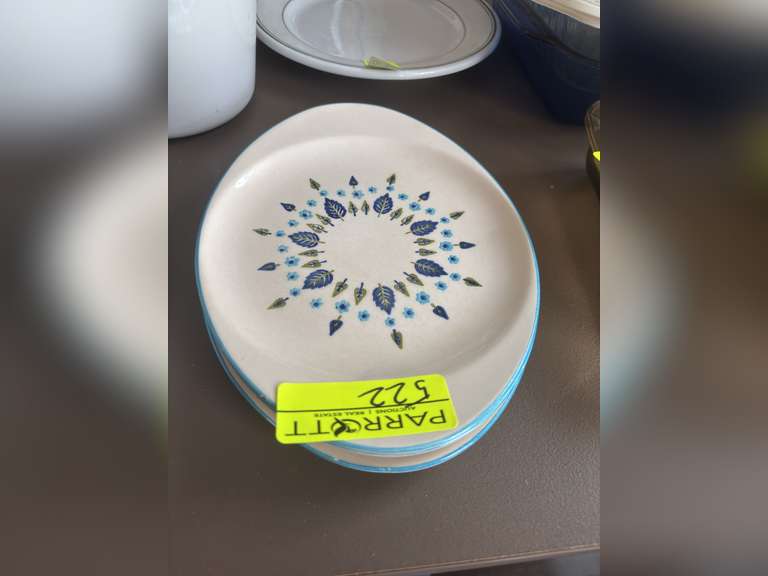 3 hand decorated oven-proof plates