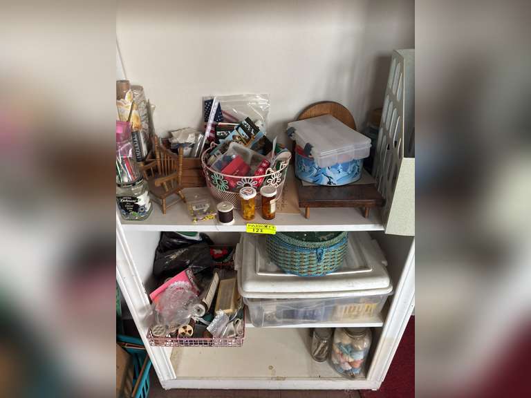 Contents of bottom 3 shelves