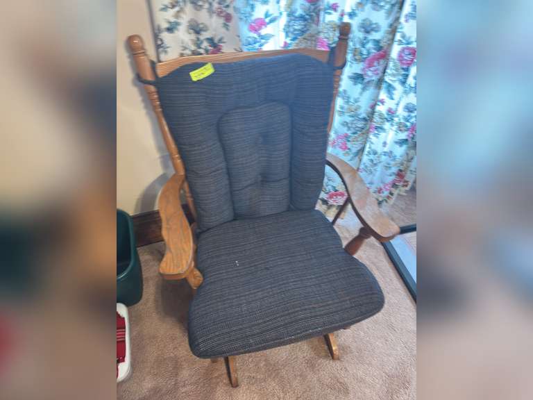 Padded wooden glider