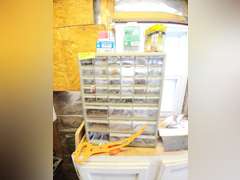 Hardware organizer with contents