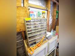 Hardware organizer with contents