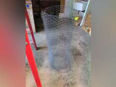 Partial Spool of chicken wire