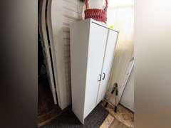 White storage cabinet