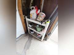 Organizer with gardening supplies