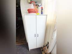 White storage cabinet
