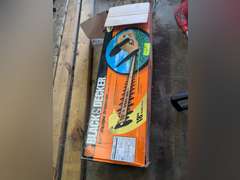 Black and decker hedge trimmer in box