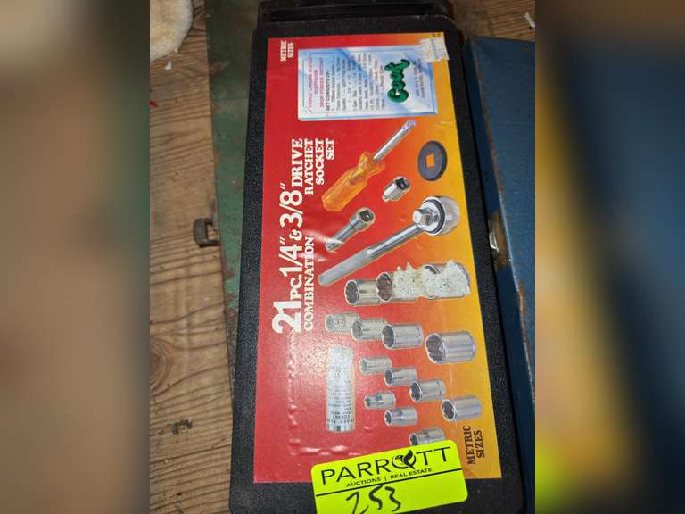 2 1/4 and 3/8 inch socket sets