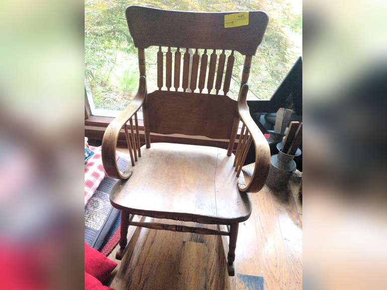 Larkin Spindle Rocker Spindle back wooden rocker - Parrott Marketing Group, LLC