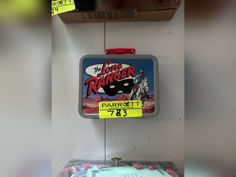 Lone Ranger Cheerios Lunch Box (2001) with cars inside