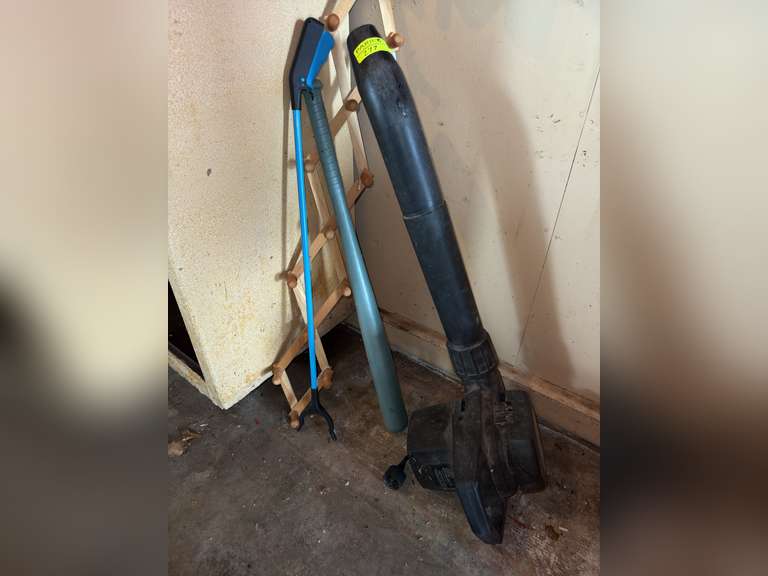Mccolough electric hand Vacuum, grabber, and plastic bat