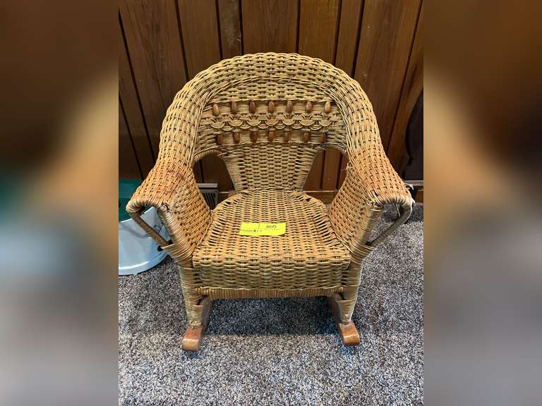 Childs wicker rocker - Parrott Marketing Group