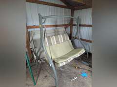Metal Frames Outdoor with Canopy, Very Good Condition (Canopy Needs new bolts to attach)