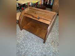 Bread Box and Decorative Wooden Shelf