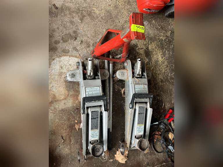 2 2-ton Floor Jacks and 3000 lb Jack stand