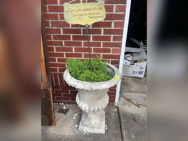 2 large decorative planters