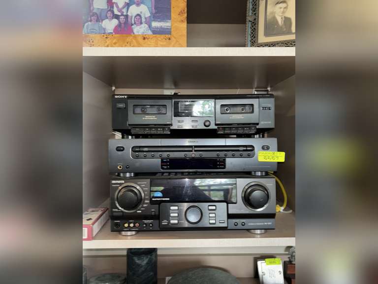 Stereo AV Receiver AV-S17, AUDIO CD Recorder, and Stereo Cassette Deck