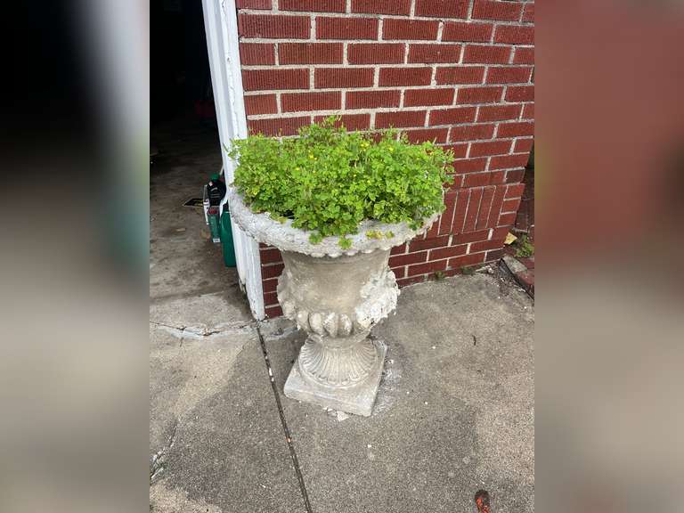 2 large decorative planters