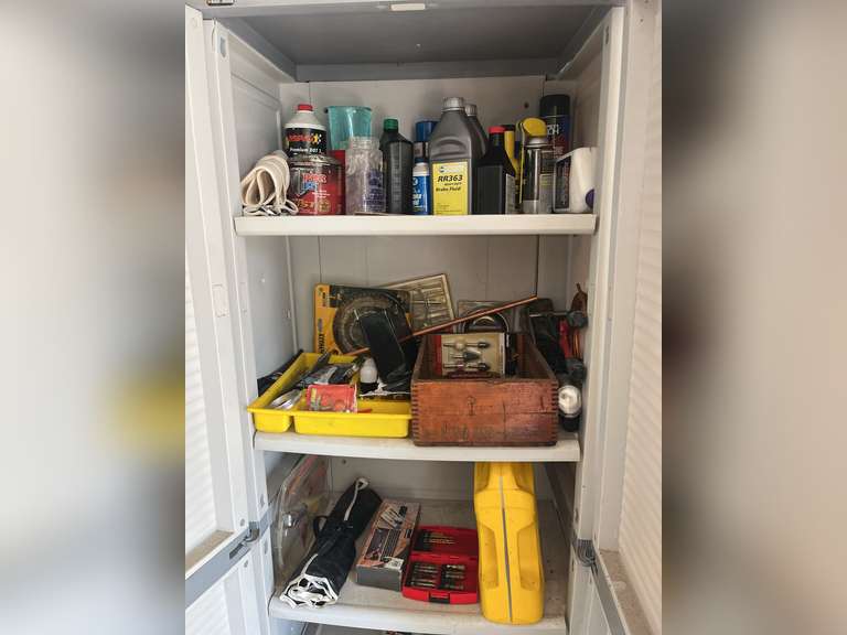 Black and Decker Cabinet with Contents