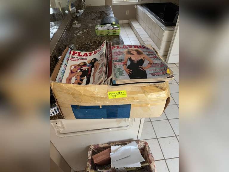 Box Various Playboy magazines