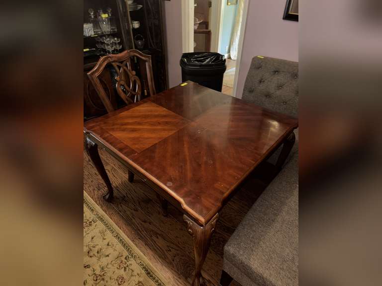 Chip and Dale style dining table (slight corner and edge damage)