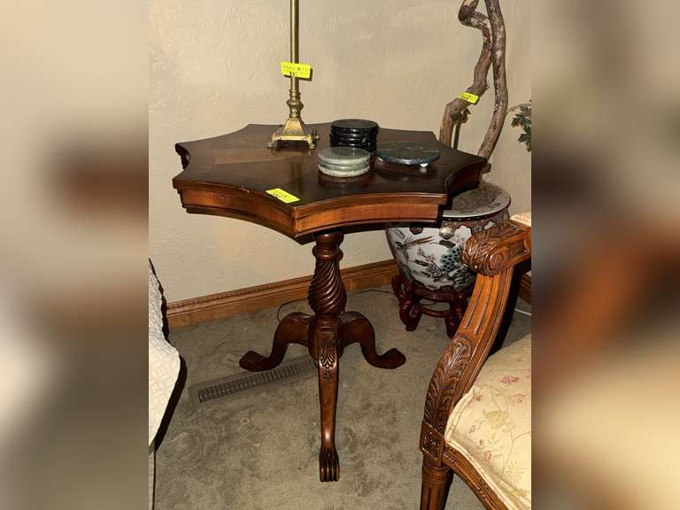 Wooden web design side table