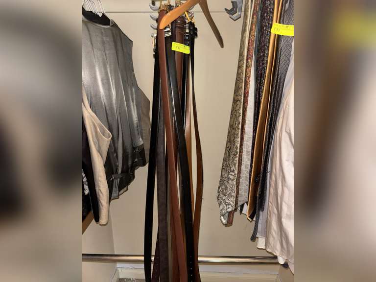 Various assortment of belts