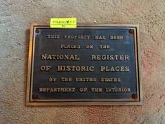 National Register Of Historic Places Plaque