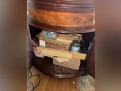 Demiloune wooden cabinet