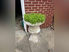2 large decorative planters