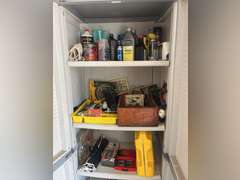 Black and Decker Cabinet with Contents