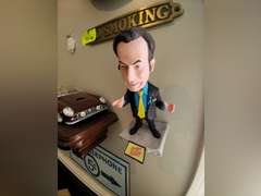 Vintage Ferrari model car w/ Better call Saul bobble head