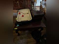 Large coffee table with carved legs