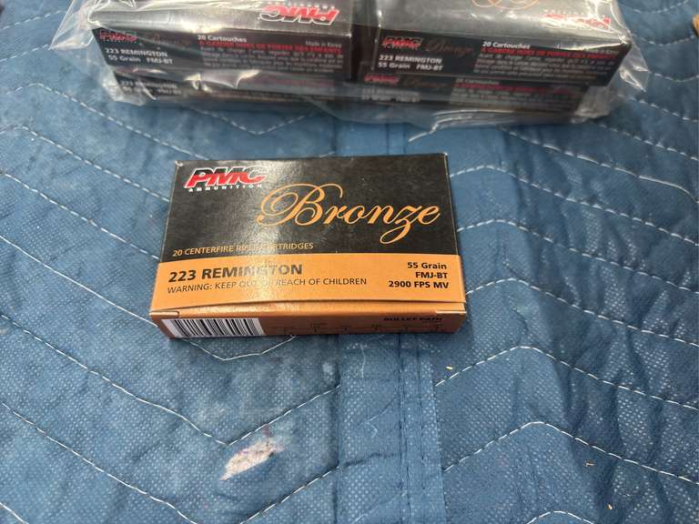 200 Rounds of 223 Remington, 55 Grain FMJ, Made by Fiocchi (All New)