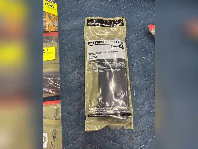 (5) Magpul PMAG 30 AR / M4 Rifle Magazines, 5.56x45, 30 Round Capacity (ALL NEW & SEALED)