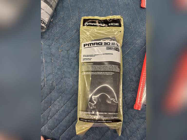 (2) Magpul PMAG 30 AR / M4 Rifle Magazines, 5.56x45, 30 Round Capacity (ALL NEW & SEALED)