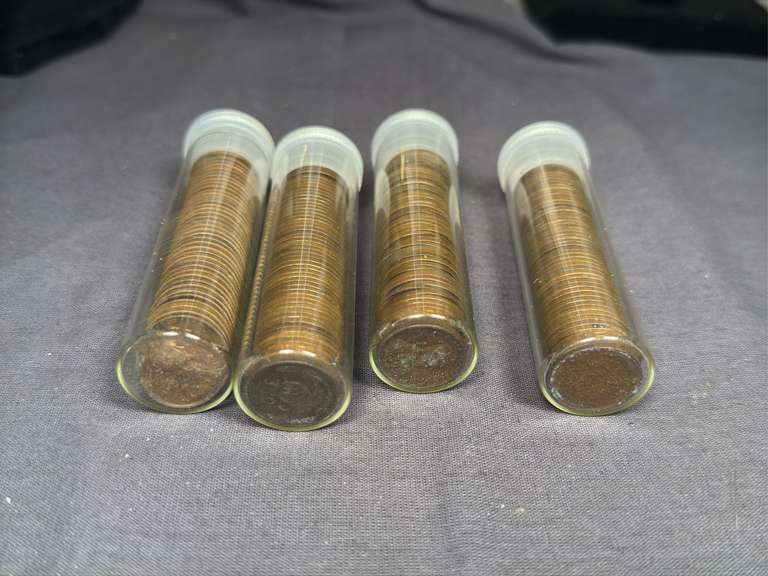 4 Cannisters of 1930's Lincoln Head Pennies