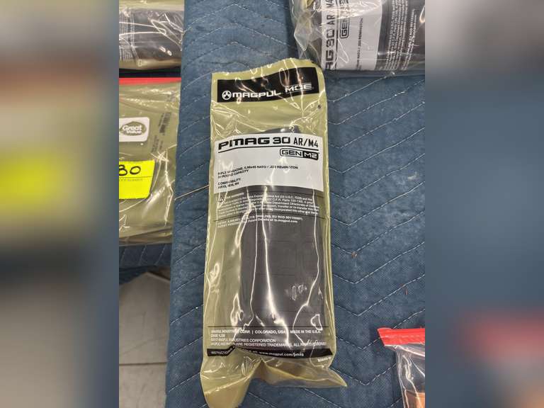(5) Magpul PMAG 30 AR / M4 Rifle Magazines, 5.56x45, 30 Round Capacity (ALL NEW & SEALED)