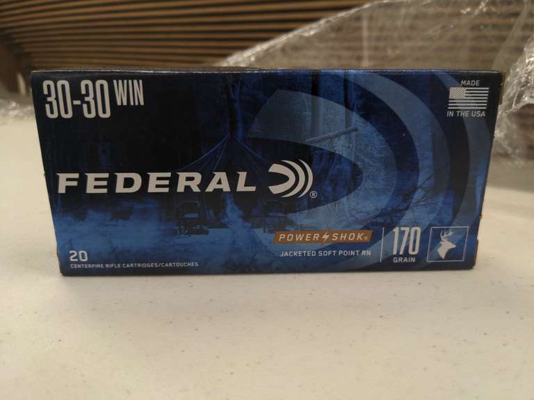 (20) Rounds of Federal 30-06 Winchester, 170 Grain, Jacketed Soft Point RN