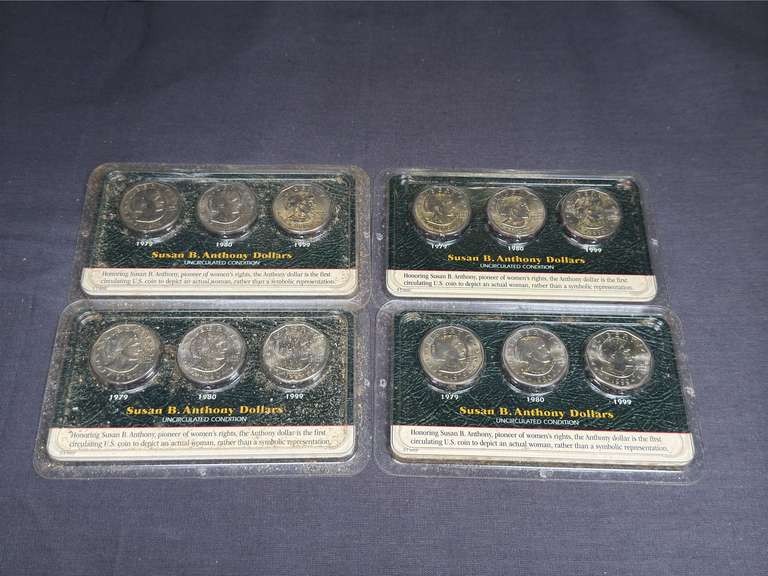 4 sets of Susan B. Anthony Coins