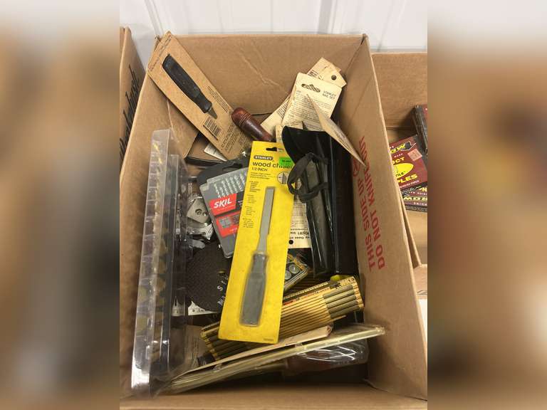 Gloves, drill bits, etc
