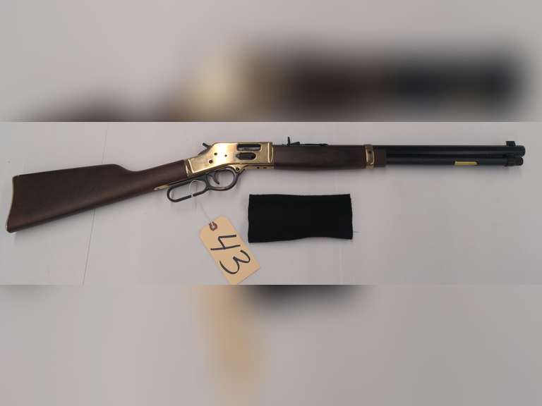 Henry Big Boy Brass .45 Colt Lever Action Rifle, 20" Octagon Barrel, Tube Fed, Model H006GC, Serial # BB001284GC